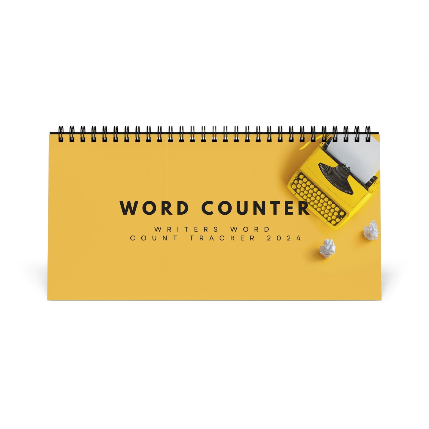 YELLOW TYPEWRITER WORD COUNTER