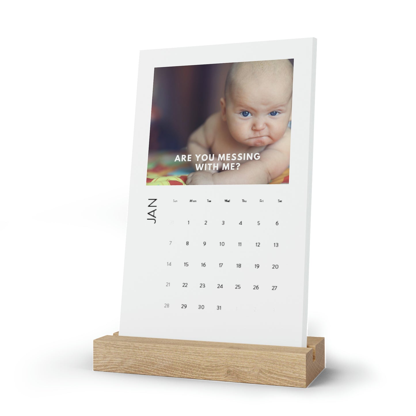 Funny Baby Calendar 2024 Monthly Desk Calendar