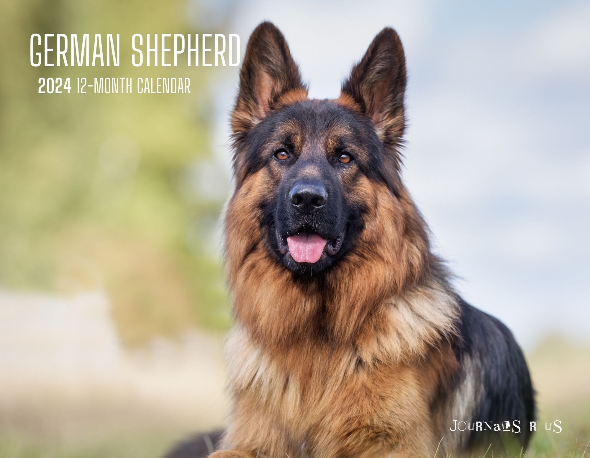 German Shepherd 2024 Monthly Calendar Jan Dec 2024 JOURNALS R US   Front 